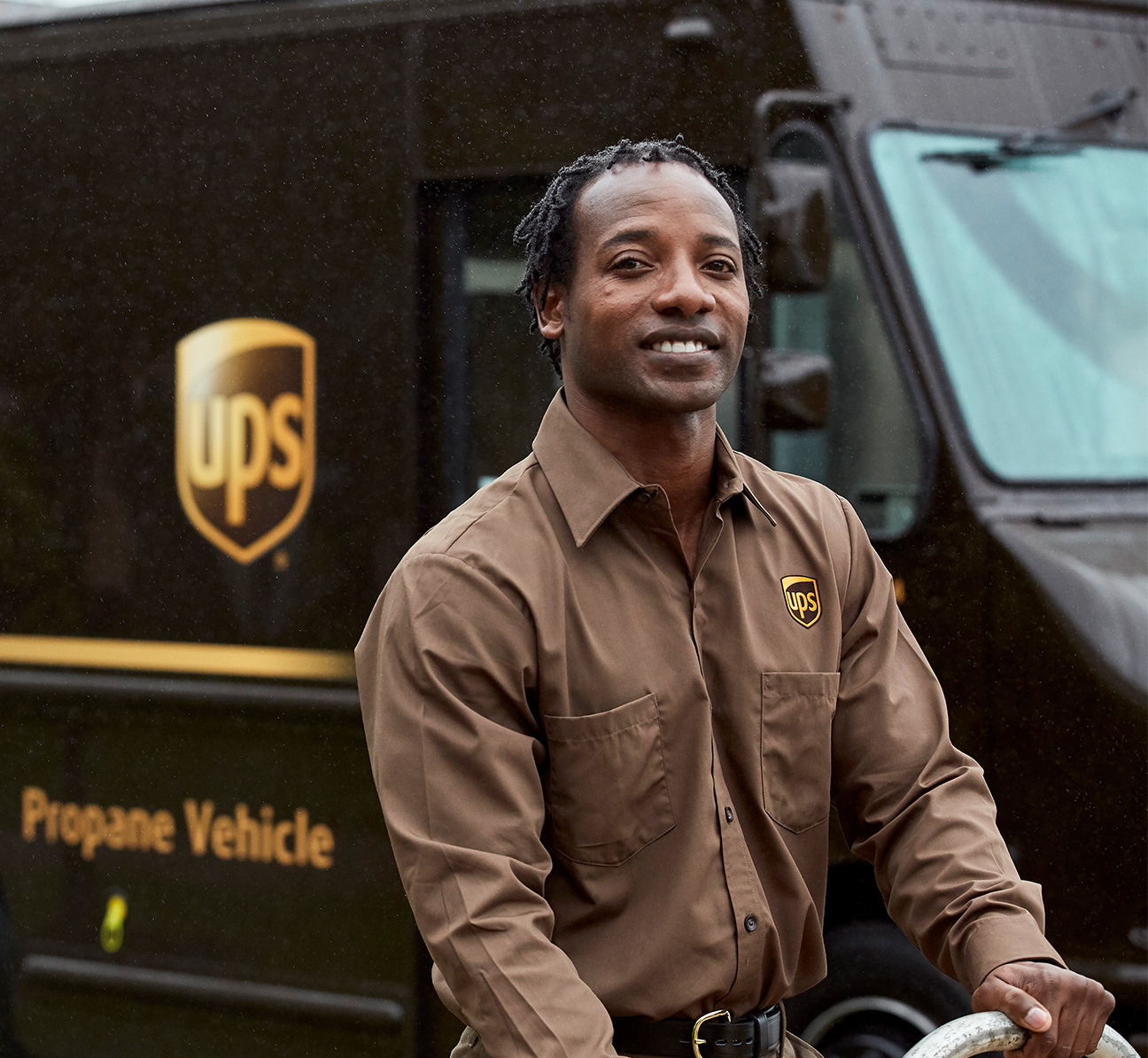 UPS package delivery driver