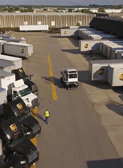 A screengrab of the video showcasing the variety of jobs at UPS