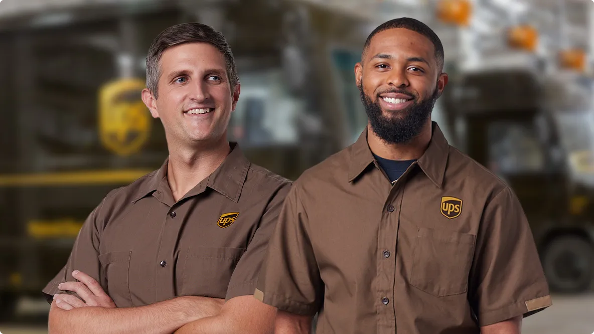 Team members Bradley and Kyle on career growth at UPS