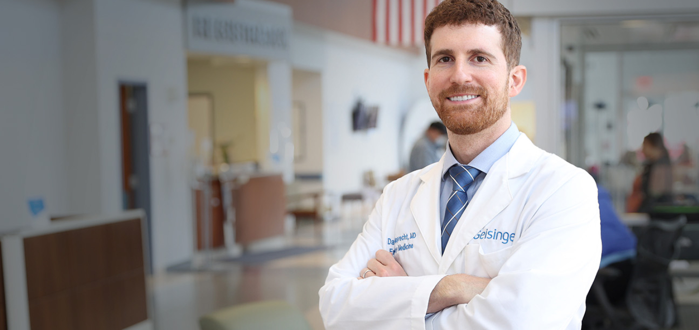 Image of doctor smiling in hospital