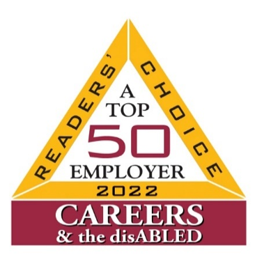 2022 Readers Choice Top 50 Employer Careers and the disABLED