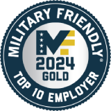 Military Friendly 2024 Top 10 Company