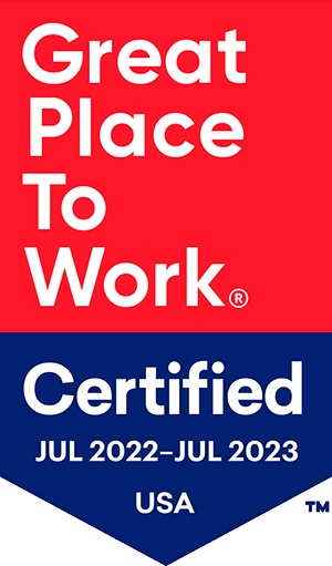 Great Place to Work. Certified: July 2022 - July 2023 USA