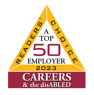 2023 Readers Choice Top 50 Employer Careers and the disABLED