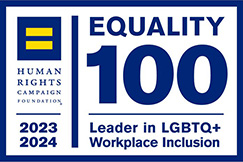 Best Places to Work for LGBTQ+ Equality - 2023 100% Corporate equality index