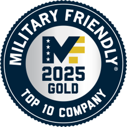 Military Friendly - Top 10 Company - 2025