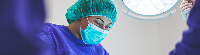 Medical professionals in scrubs