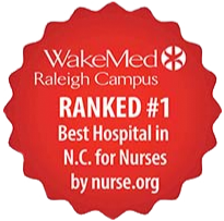 Wake Med Raleigh Campus ranked #1 Best Hospital in N.C. for nurses by nurse.org