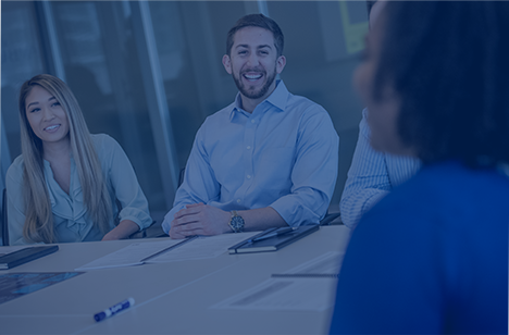 Group of employees in a meeting