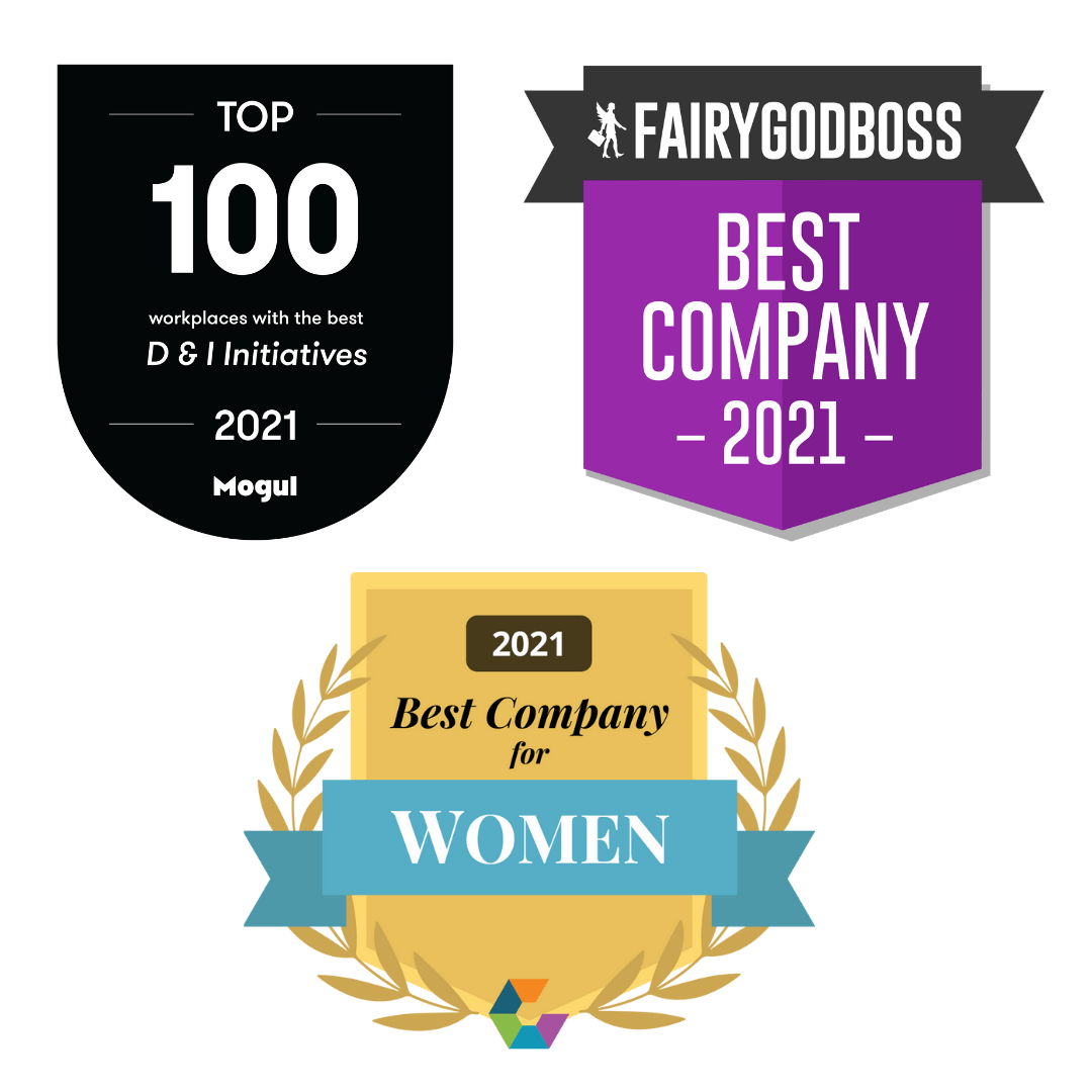 2021 Best Company for Women, Fairy Godboss Best Company 2021, Top 100 Workplaces with the best D&I initiatives