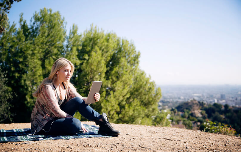 Woman sitting