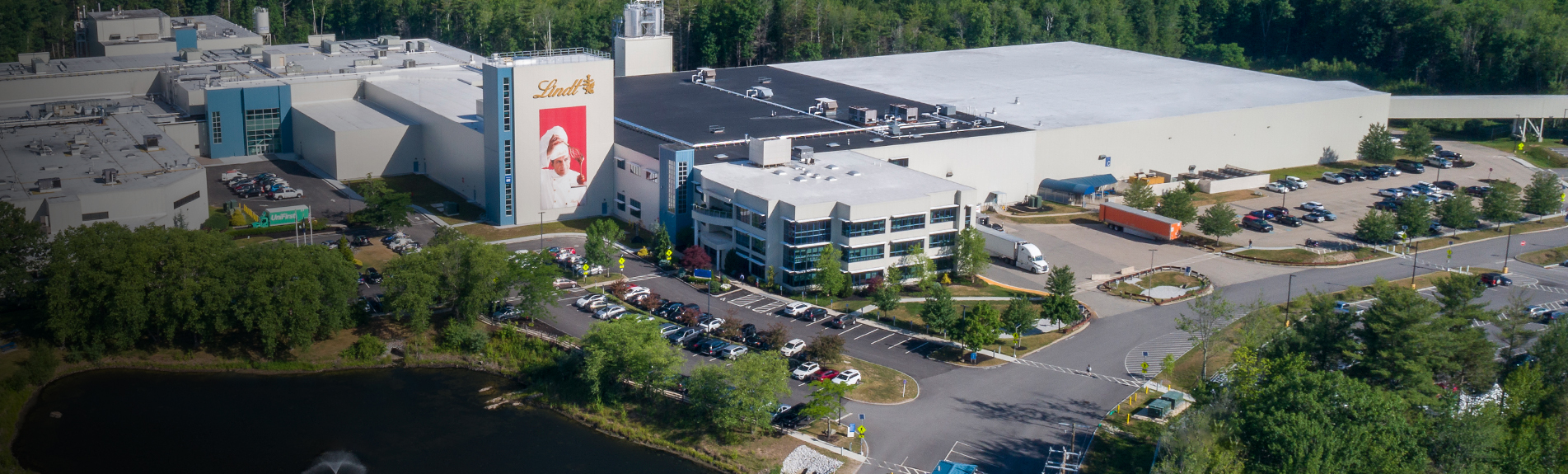 Aerial photo of Stratham campus