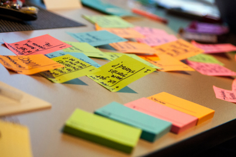 Image of sticky notes with tasks