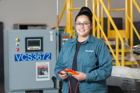 Female employee working