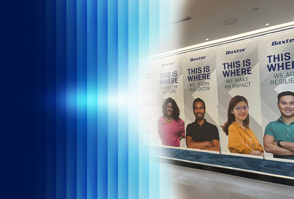 Image of Baxter's Kuala Lumpur's office banners