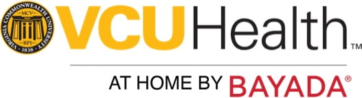 Logo: VCU Health at Home by Bayada