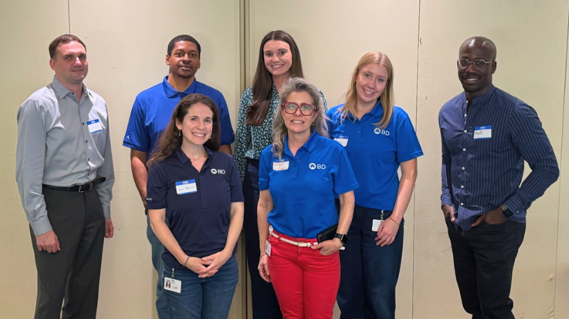 BD associates and local non-profit partners posing together during the Difference in a Day Marathon at Franklin Lakes, New Jersey.
