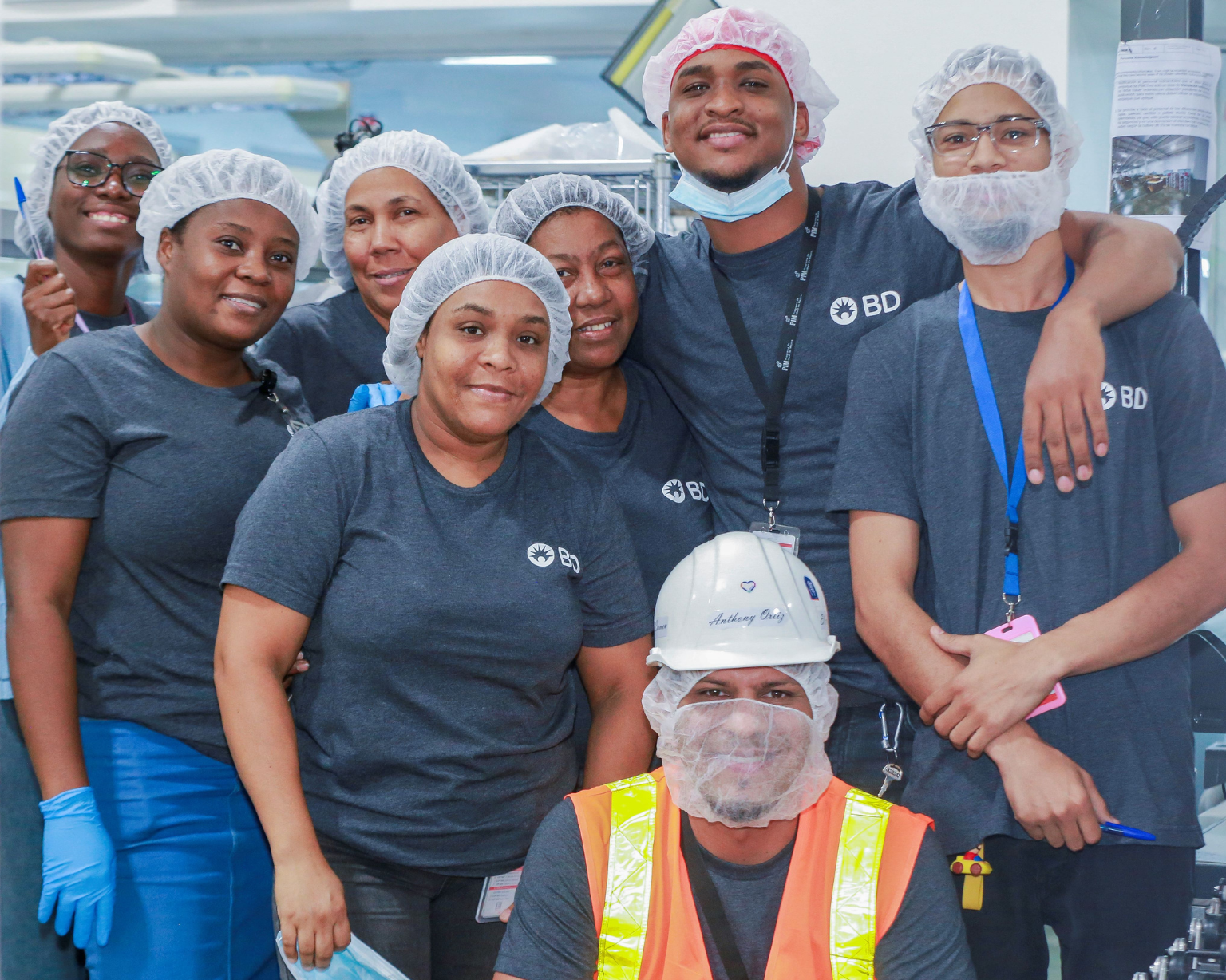 Group of African American BD employees smiling