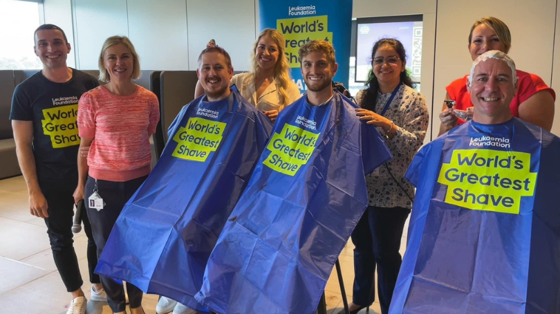 BD associates participating in the World's Greatest Shave charity event for the Leukaemia Foundation
