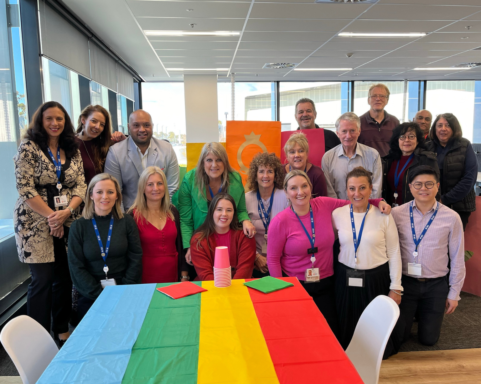Large group of BD associates in Australia celebrating a Pride Month event