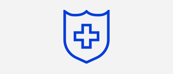 Ic&ocirc;ne de bouclier avec symbole m&eacute;dical &laquo;plus&raquo;