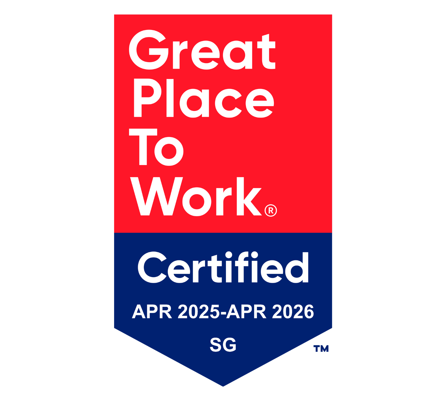 Great Place to Work accreditation badge
