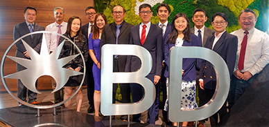 Group of BD associates in Singapore