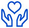 blue hands