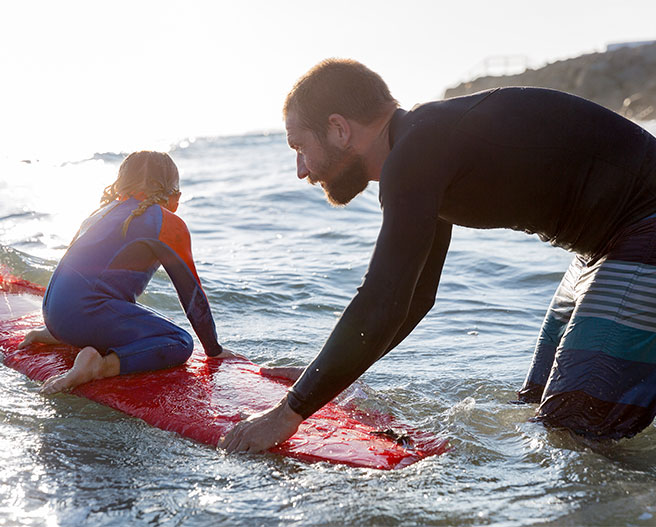 four images of people doing various activities