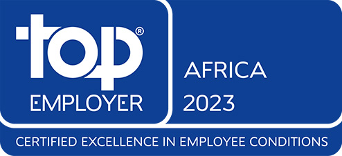 The top employer award for Africa in 2023. Certified excellence in employee conditions.