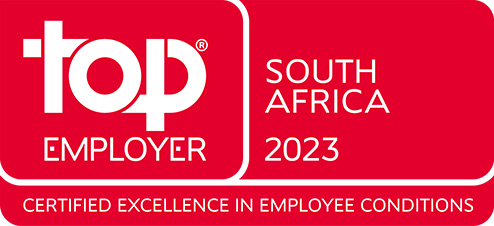The top employer award for South Africa in 2023. Certified excellence in employee conditions.