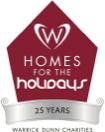 Logo for Warrick Dunn Charities 25th Anniversary Homes for the Holidays