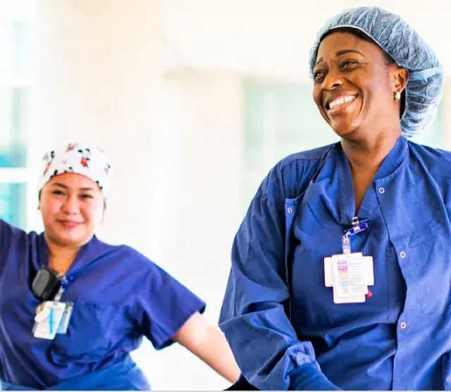 Two Nurses Smiling