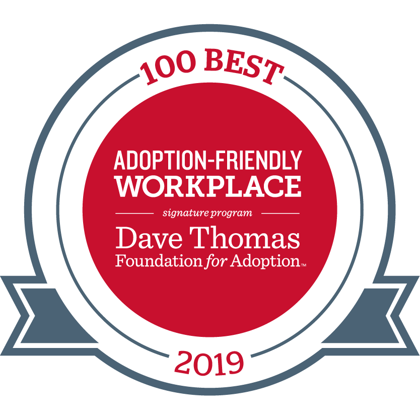 100 best adoption-friendly workplace award logo