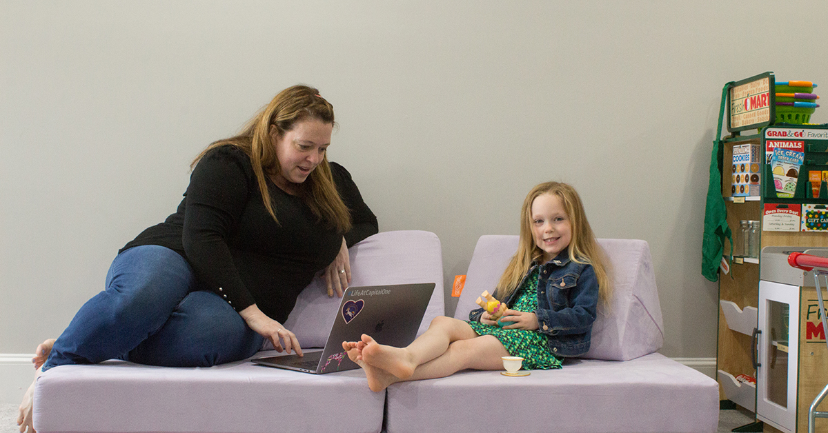Capital One associate Amanda gives tips on working from home with kids