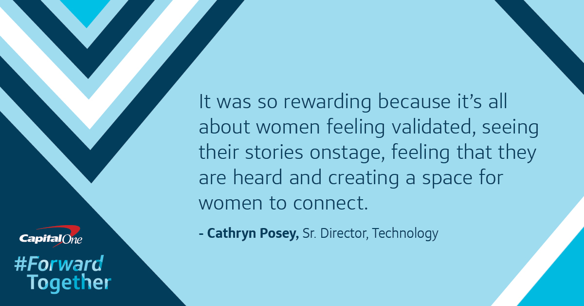 “It was so rewarding because it’s all about women feeling validated, seeing their stories onstage, feeling that they are heard and creating a space for women to connect.”