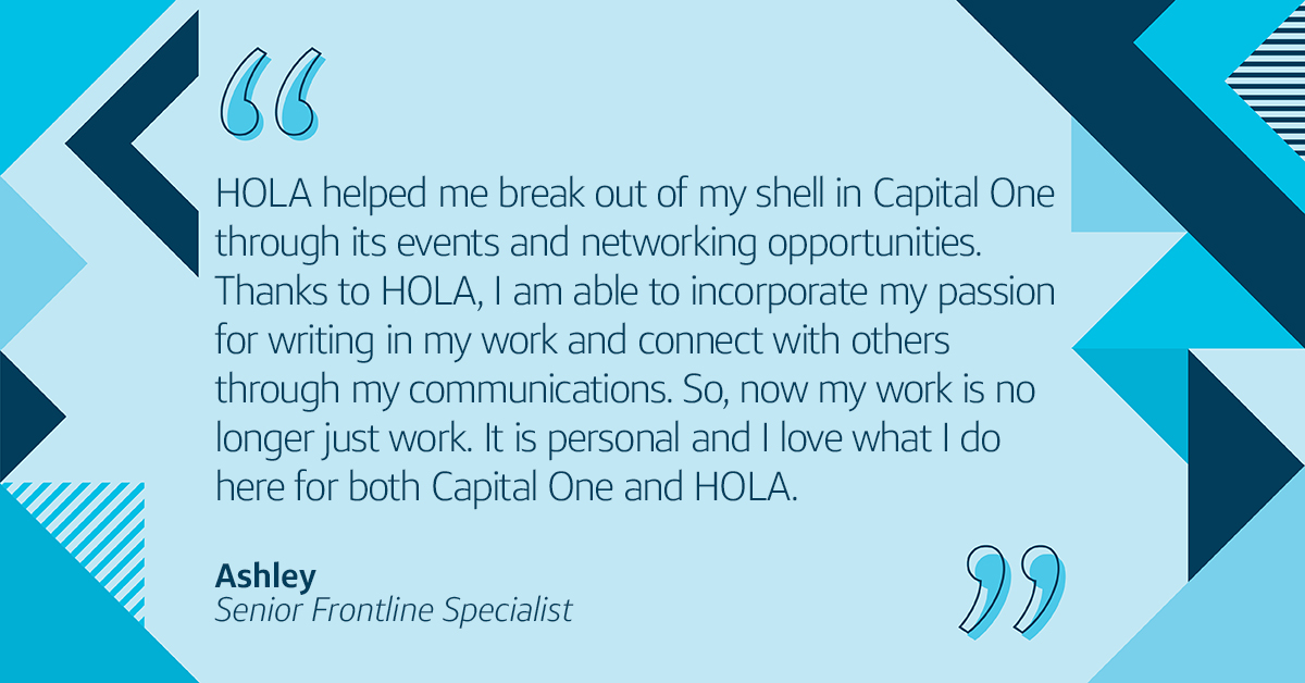 Hispanic/ Latinx Business Resource Group, HOLA helps Latina associates grow and develop at work