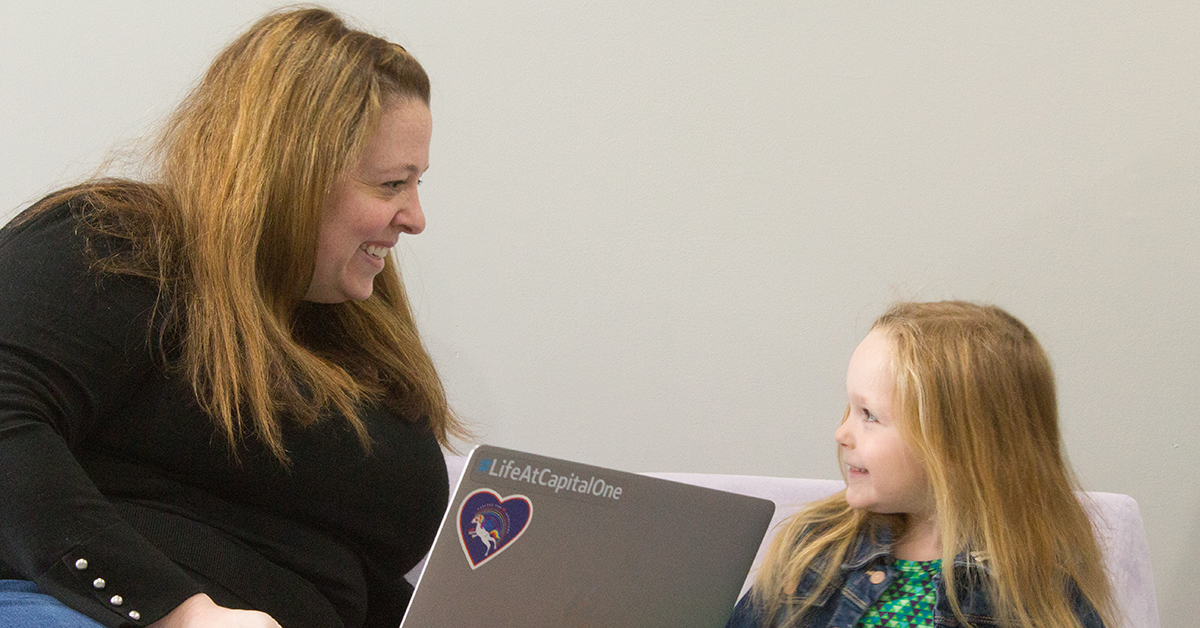 Capital One associate Amanda gives tips on working from home with kids