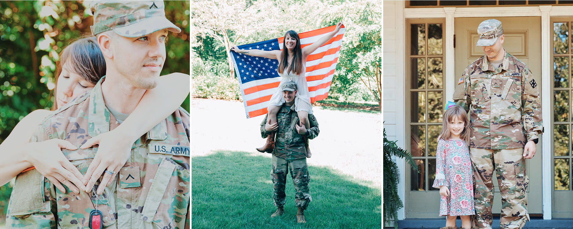Capital One provides spousal support to military families while her military husband is on deployment.