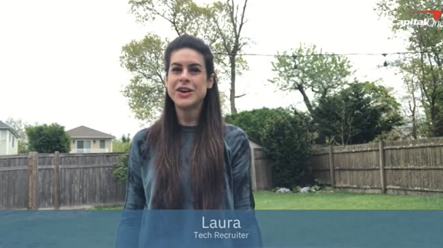 Video: Laura’s advice to completing an application at Capital One.