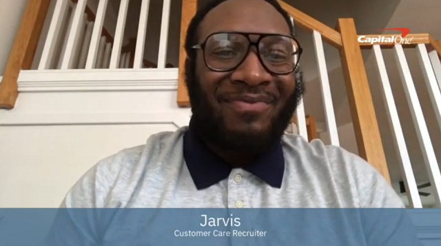 Watch Video: Jarvis’s tips to virtual interviewing at Capital One.