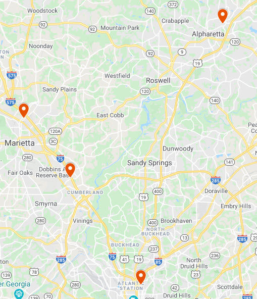 Greater Atlanta Map