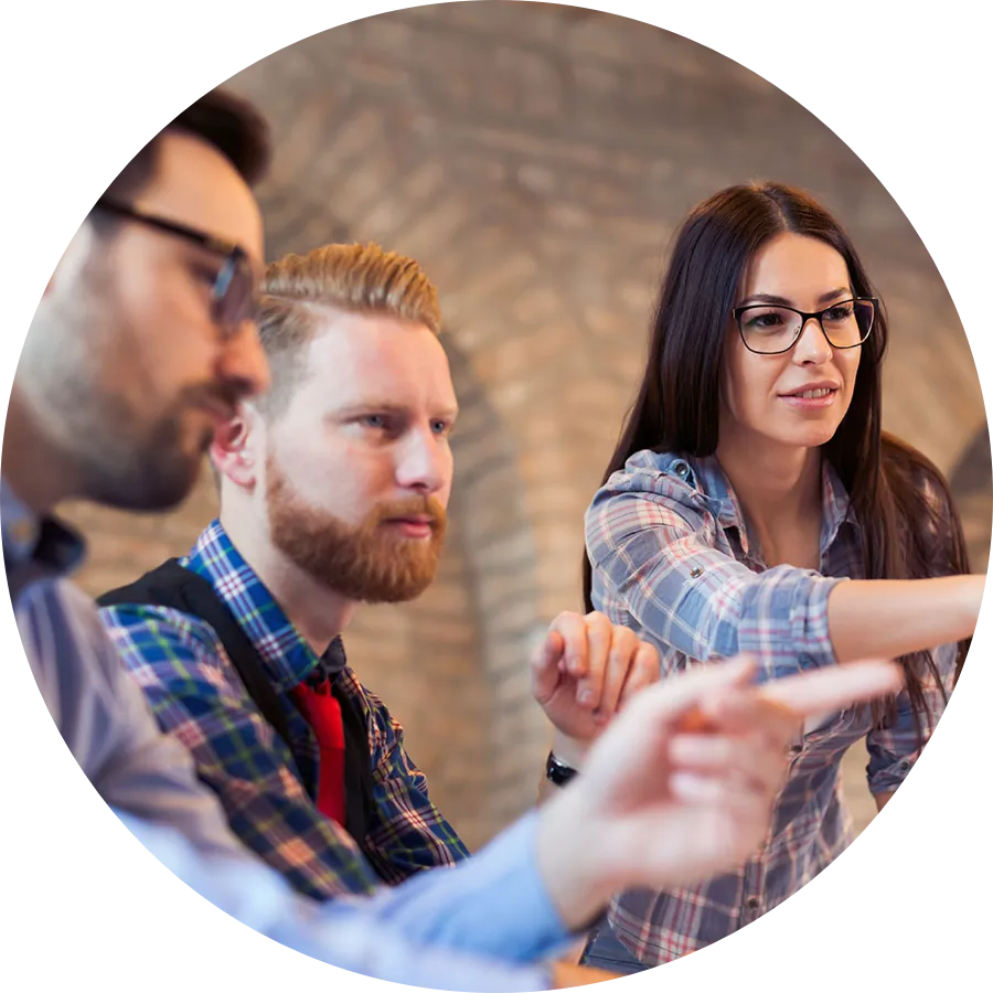 Employees taking in office