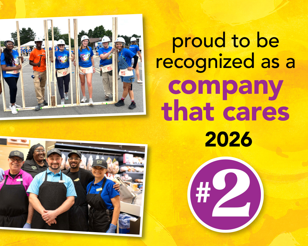 proud to be recognized as a company that cares