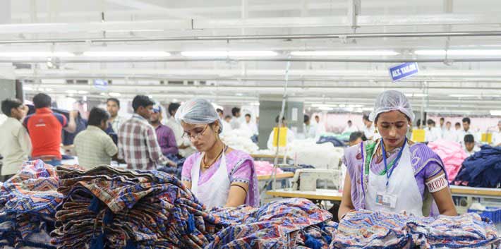 People working in Primark factory