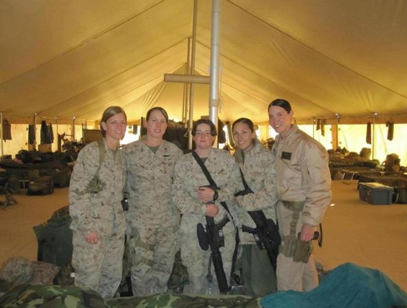 Photo of Melissa on deployment for the U.S. Marine Corps in Afghanistan. 