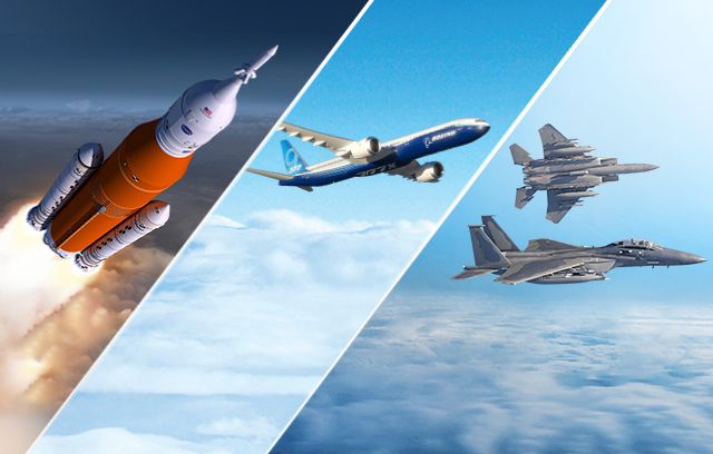 collage of photos featuring a rocket, a plane, and a submarine