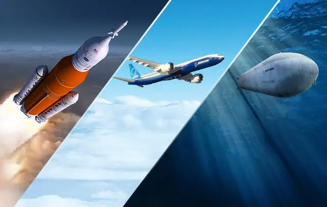 collage of photos featuring a rocket, a plane, and a submarine