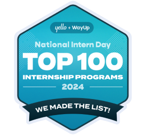 Top 100 Internship Programs by Yello/WayUp Award Badge