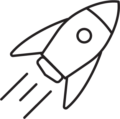 Rocket ship icon